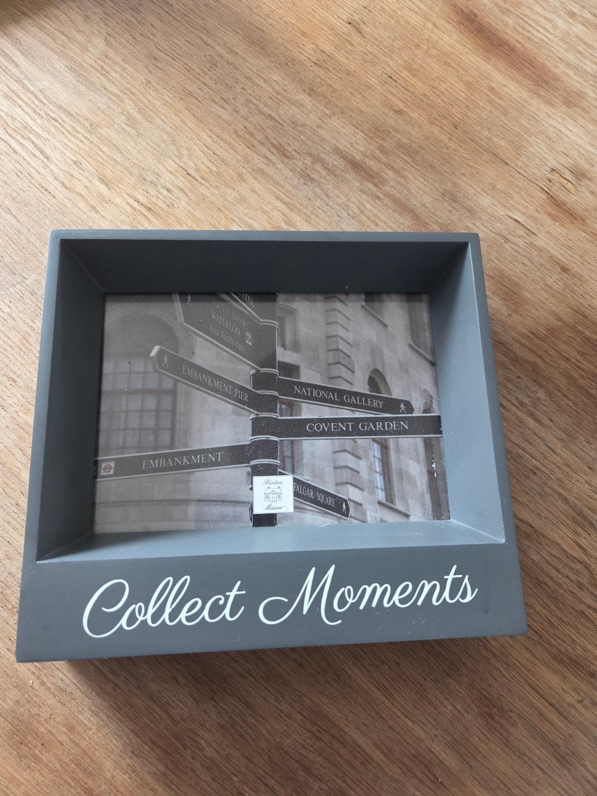 Riviera Maison Fotolijst "Collect Moments" Grijs, Grijs, Standaard fotolijst, Ophalen of Verzenden, Zo goed als nieuw