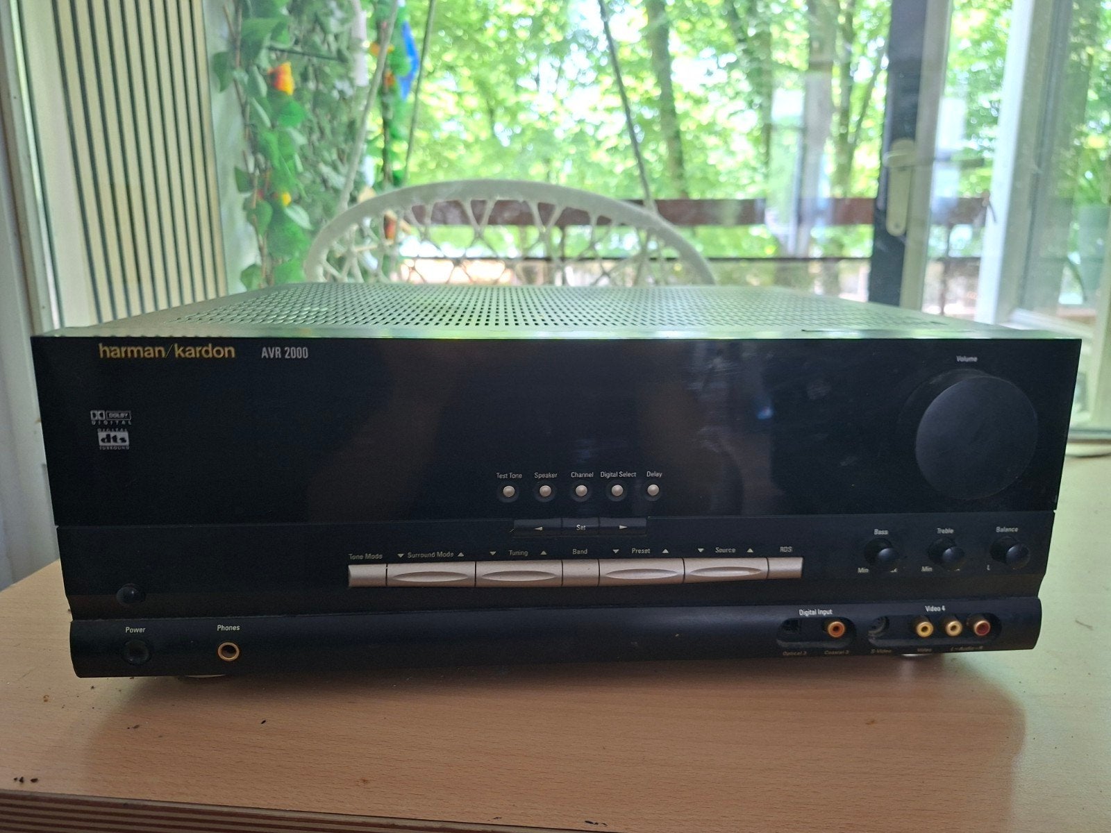 Moet weg: Harman Kardon AVR 2000 AV Receiver, Audio, Tv en Foto, Overige merken, Ophalen of Verzenden, Zo goed als nieuw, 60 tot 120 watt