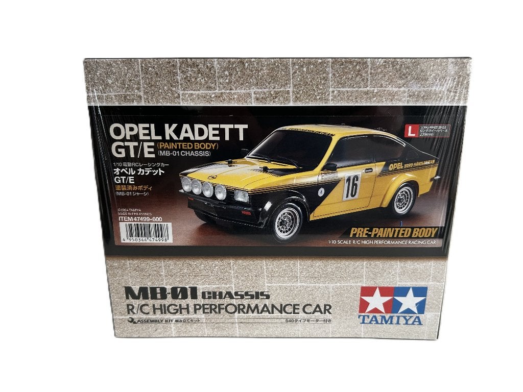 Tamiya 47499 1:10 RC Opel Kadett GT/E Ral. MB-01 painted, Elektro, Nieuw, Ophalen of Verzenden, Schaal 1:10