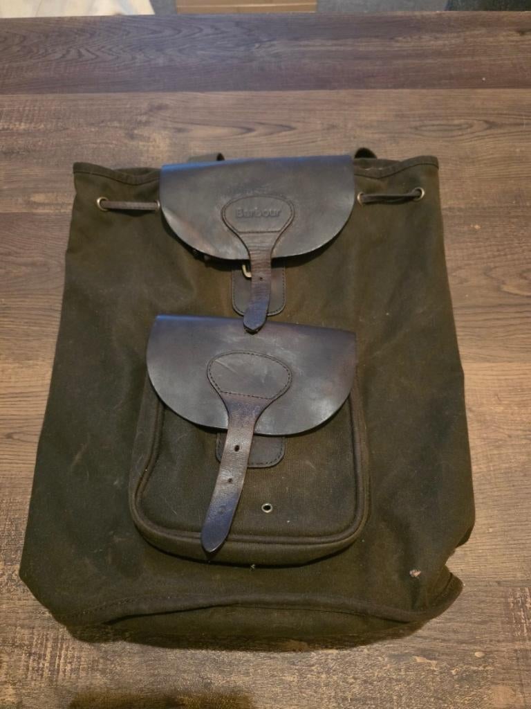 Barbour Beaufort Waxed Backpack - Olive, Ophalen of Verzenden, Gedragen, Barbour