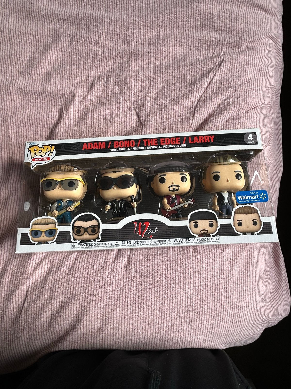 Funko Pop! Rocks U2 4-pack - Adam, Bono, The Edge, Larry, Verzamelen, Ophalen of Verzenden, Nieuw