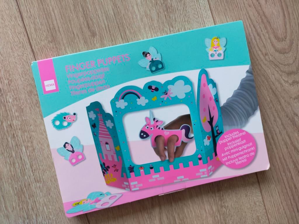 Nieuw! Vingerpoppetjes theater van Hema, Ophalen of Verzenden, Nieuw, Gebruiksvoorwerp