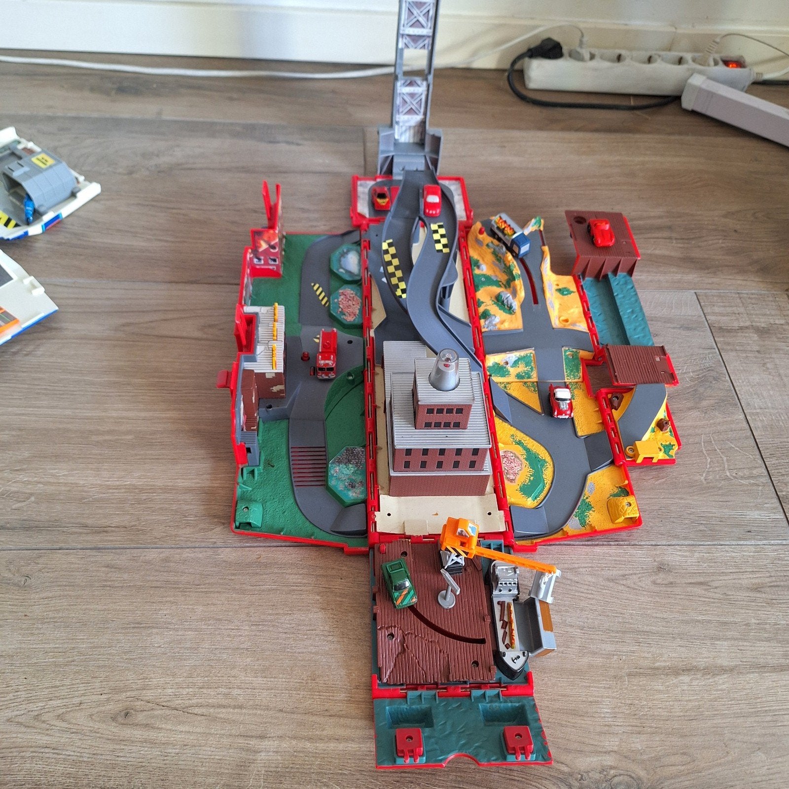 Micro Machines Brandweer Auto Speelset - Vintage Speelgoed, Ophalen of Verzenden, Gebruikt