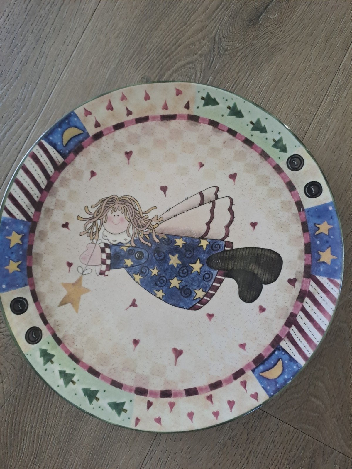 Taartschaal,  serveerschaal,  kerst, taart bord, Ophalen