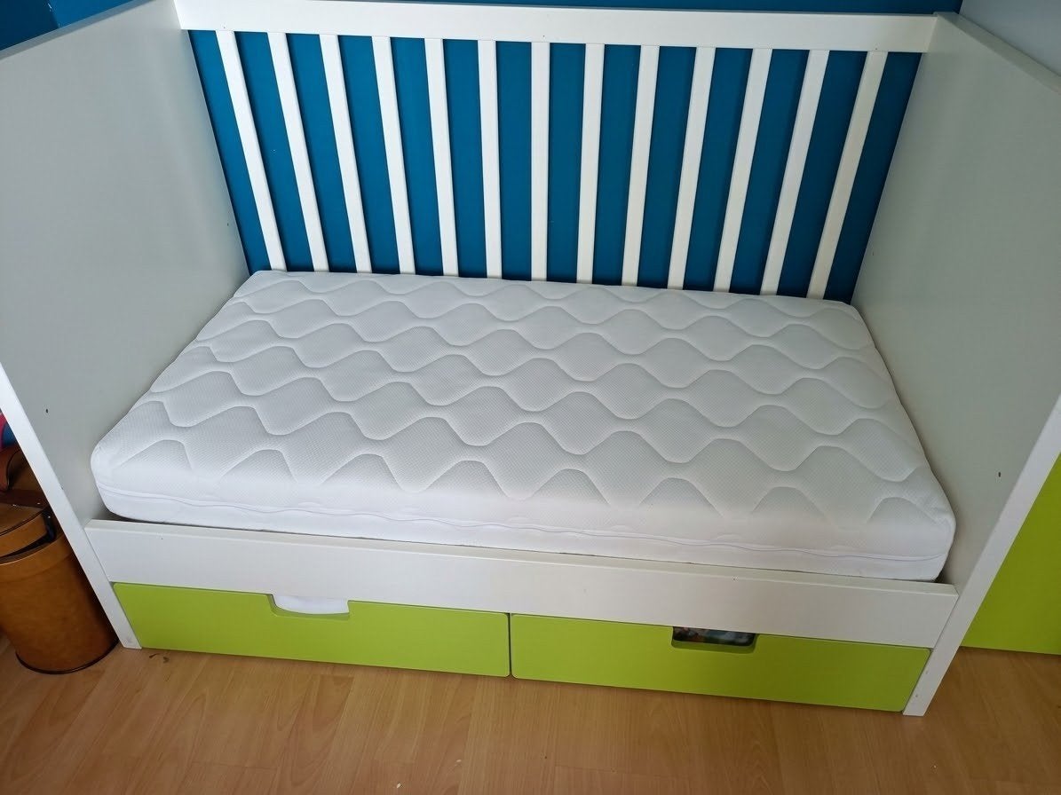 Stevig IKEA STUVA peuterbed inclusief Matras, Gebruikt, Minder dan 140 cm, Minder dan 70 cm, Ophalen