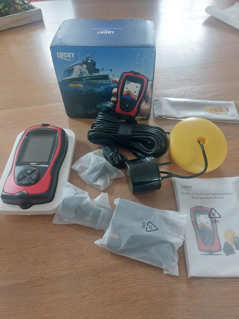 Fishfinder 100M Diepte Echolood 2.4 Inch Kleur Lcd, Ophalen of Verzenden, Nieuw, Overige typen