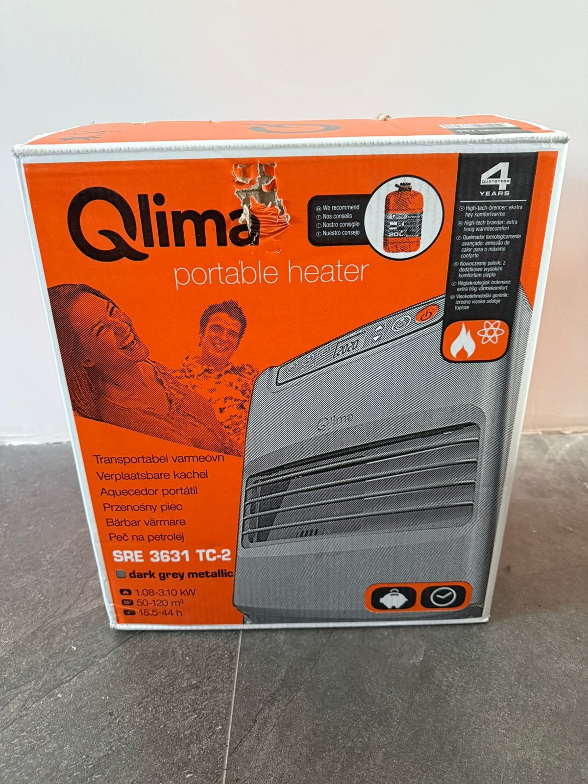 Qlima sre3631 TC-2 petroleum laser kachel NIEUW, Huis en Inrichting, Kachels, Ophalen, Overige brandstoffen, Nieuw, Petroleumkachel