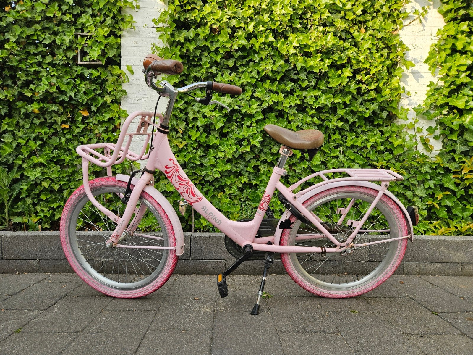 Roze meisjesfiets 20 inch, Ophalen, Terugtraprem, Alpina Clubb, Gebruikt