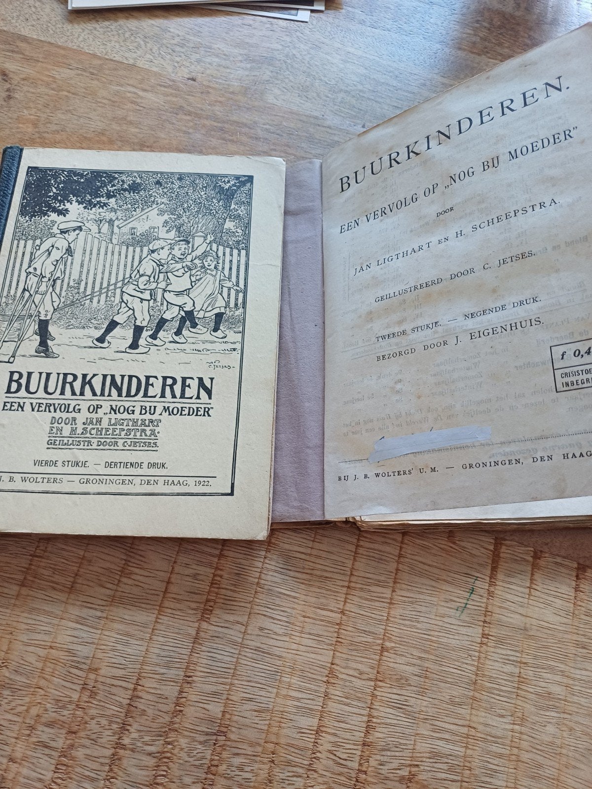 Buurkinderen - Jan Ligthart en H. Scheepstra (1922), Ophalen of Verzenden, Gelezen, Jan Ligthart en H. Scheepstra, Fictie algemeen