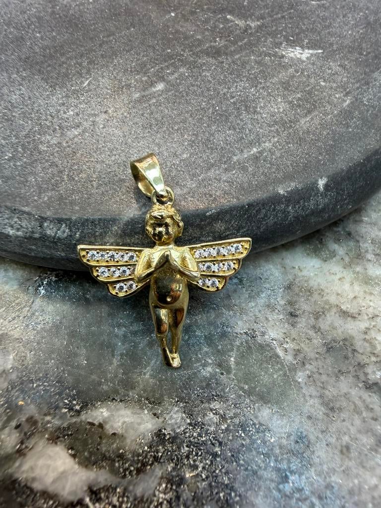 14k angel hanger, Ophalen of Verzenden, Nieuw, Goud
