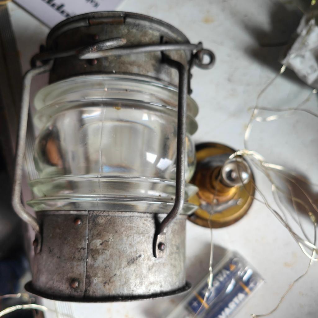 Authentieke vintage scheepslamp, Verzamelen, Ophalen of Verzenden, Motorboot of Zeilboot