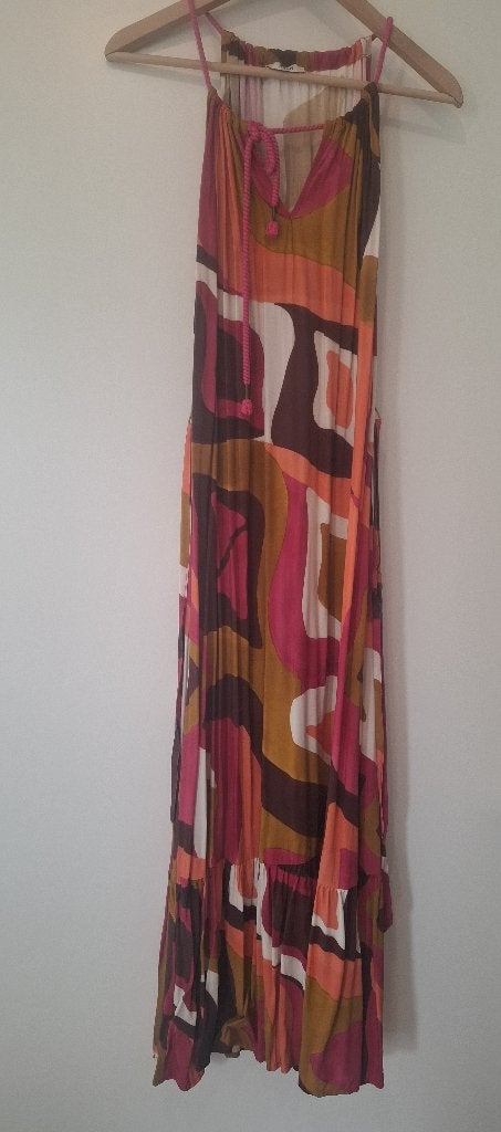 Anna van Toor maxi jurk maat M - Kleurrijk en stijlvol, Kleding | Dames, Jurken, Maat 38/40 (M), Anna van Toor, Meerkleurig, Ophalen of Verzenden