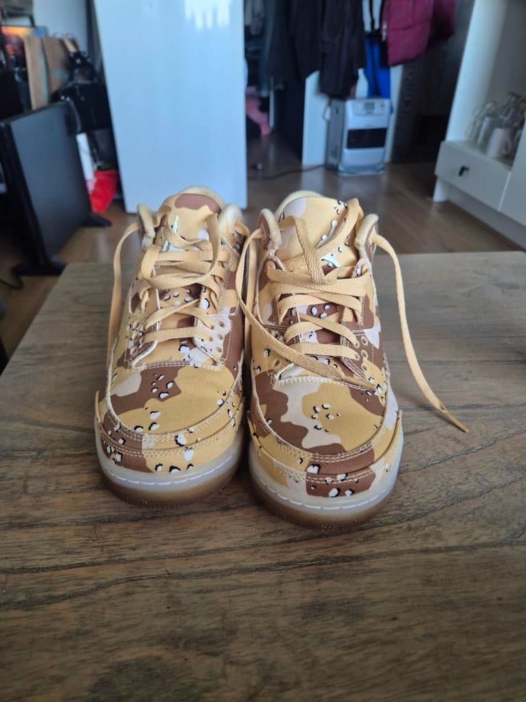 Nike Air Jordan 3 Desert Camo Sneakers, Bruin, Ophalen, Nike Air Jordan, Sneakers of Gympen