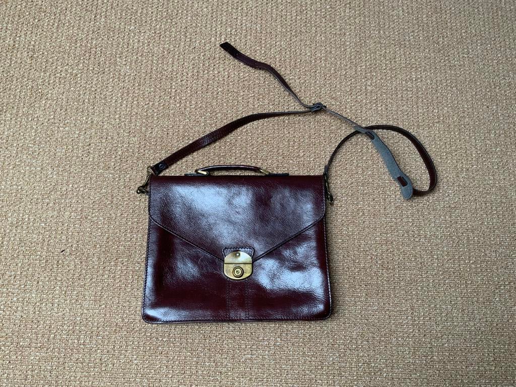 Vintage Leren Tas, Ophalen of Verzenden