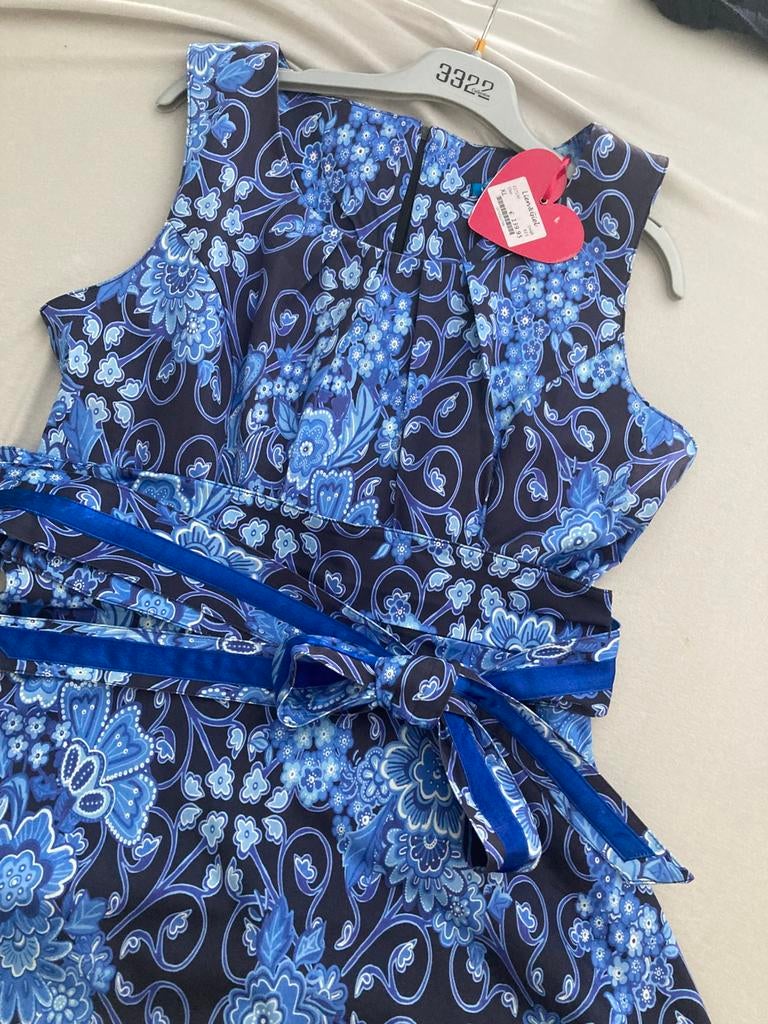 Jurk Dee Lien en Giel mt xl blauw, Blauw, Maat 42/44 (L), Nieuw, Ophalen of Verzenden
