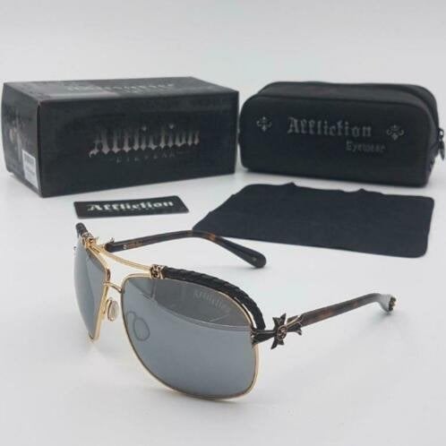 Zonnebril Affliction Baxter-B 64-12-125 Tortoise Gold, Overige merken, Zonnebril, Overige kleuren, Nieuw