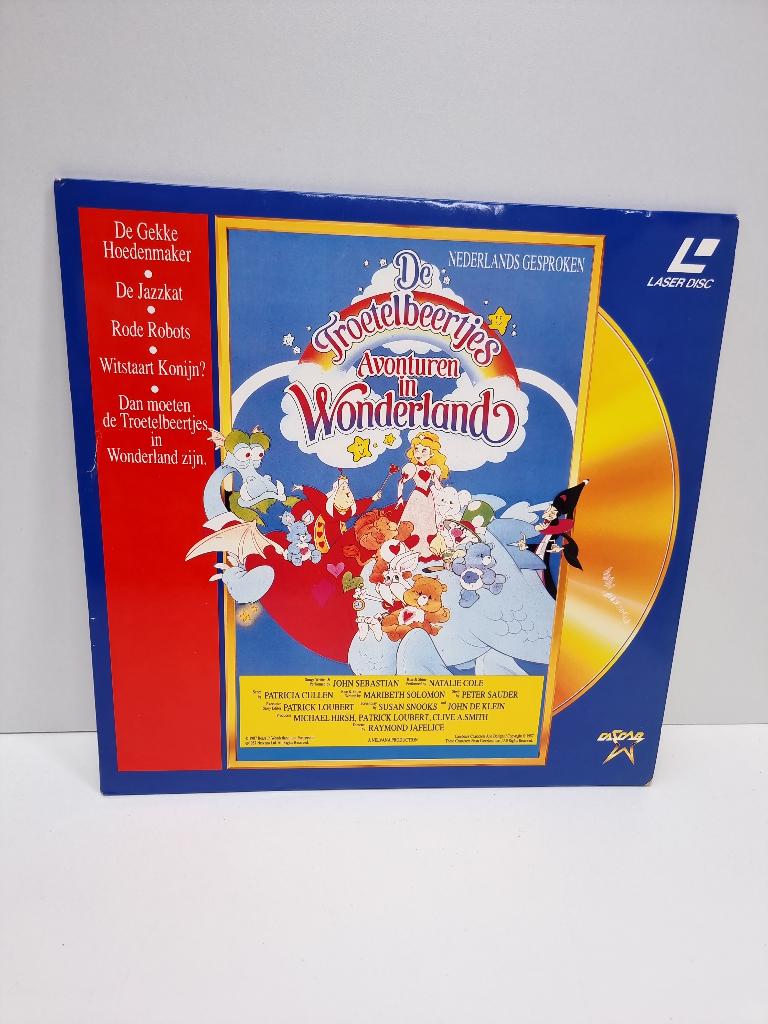 De Troetelbeertjes Avonturen in Wonderland Laserdisc PAL NL, Alle leeftijden, Ophalen of Verzenden, Gebruikt, Komedie