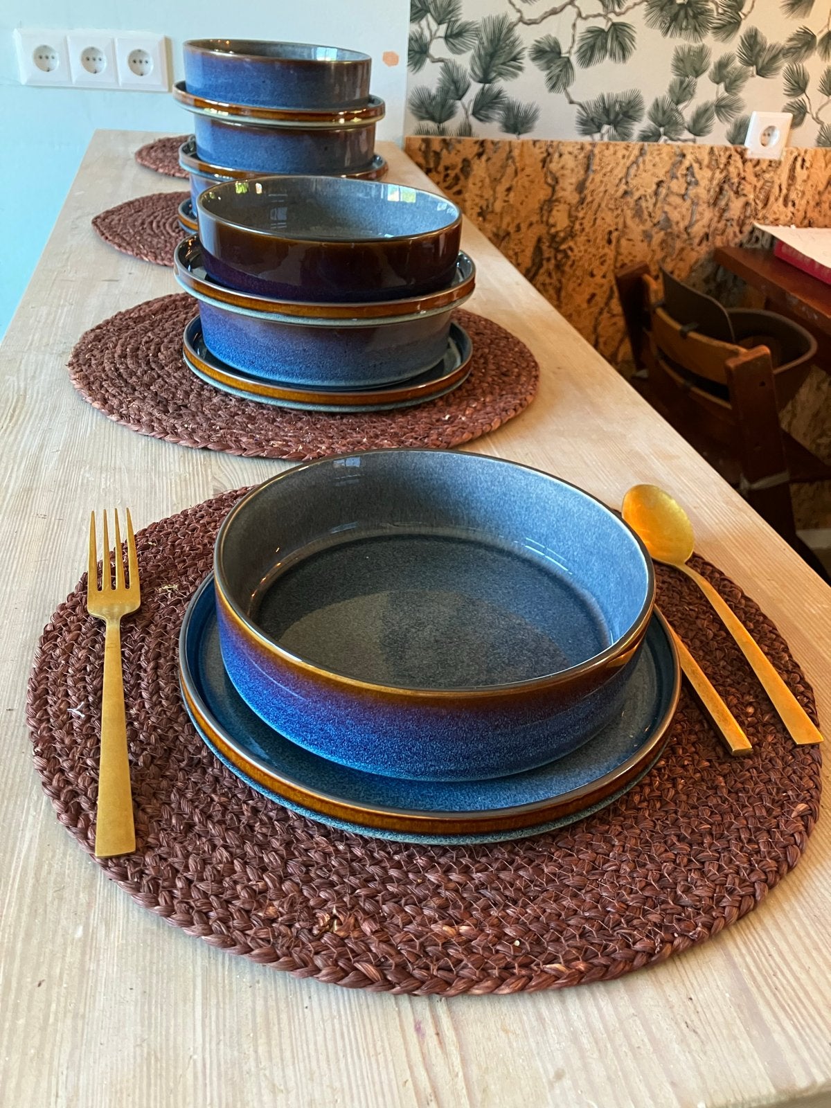 Cosy & Trendy serviesset - 8 diepe en platte borden, Huis en Inrichting, Keuken | Servies, Ophalen, Overige merken, Zo goed als nieuw