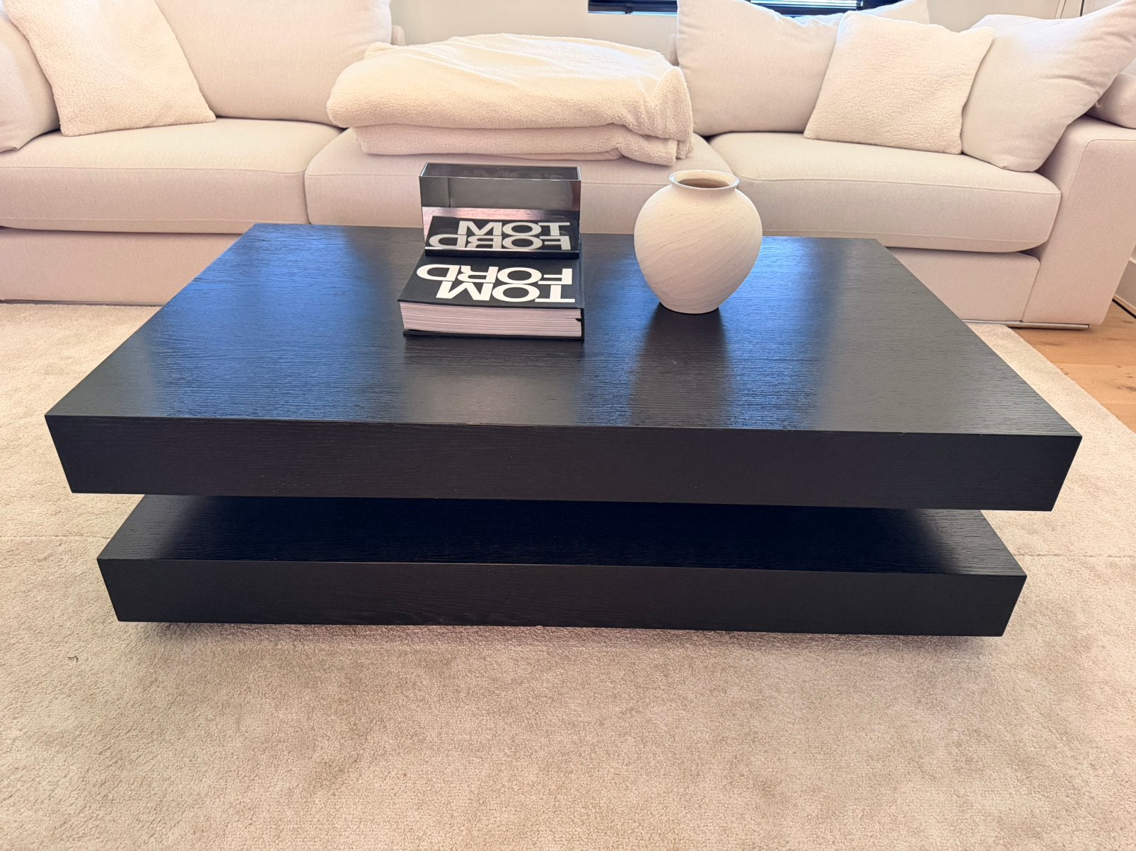 PUUR salontafel, Ophalen, Rechthoekig, 100 tot 150 cm, 50 tot 100 cm