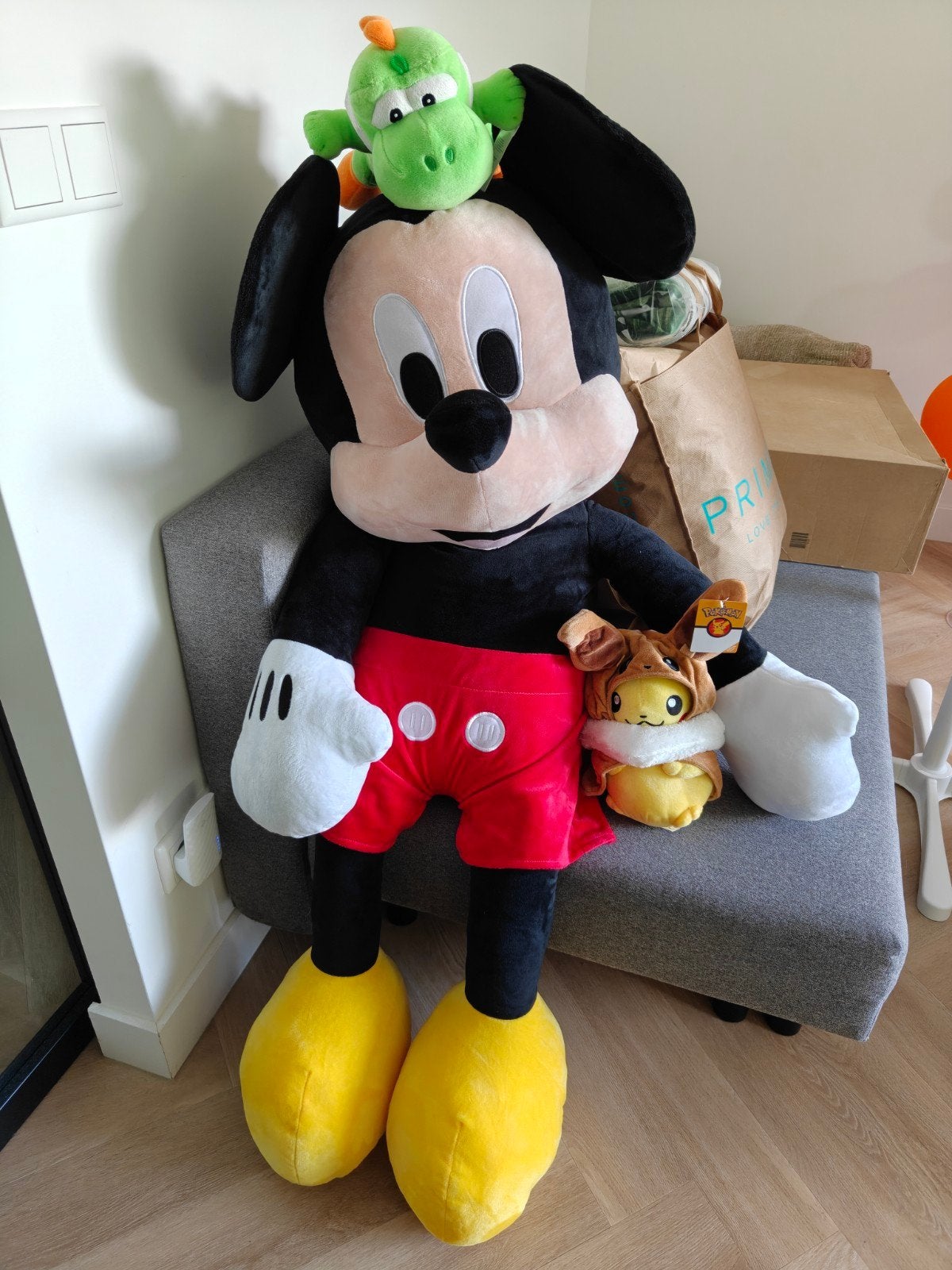 XXL Mickey Mouse plush Disney, Ophalen, Mickey Mouse, Beeldje of Figuurtje