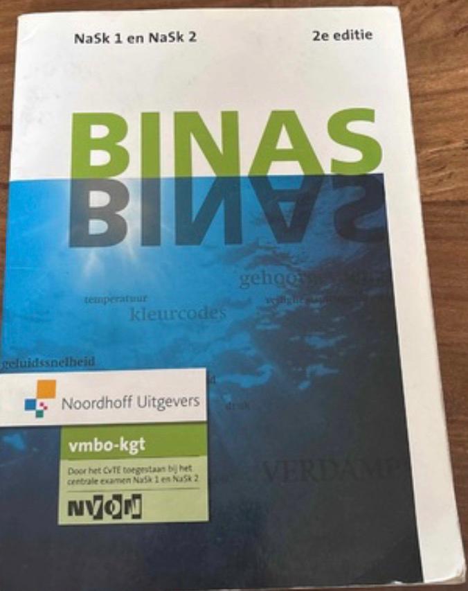 Binas Nask 1 en Nask 2 vmbo-kgt informatieboek, Boeken, Ophalen of Verzenden, Gelezen, VMBO, Scheikunde