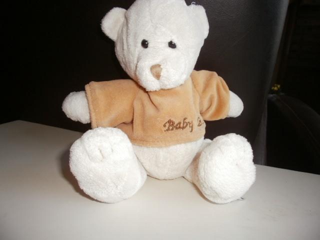 Nicky toy Beer met truitje crème van 32 cm crème/bruine, Overige merken, Beer, Ophalen of Verzenden, Zo goed als nieuw
