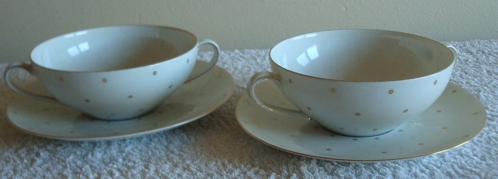 2 ARZBERG porseleinen soepkommen met bordje vintage/retro, Overige materialen, Verzenden, Overige typen, Zo goed als nieuw