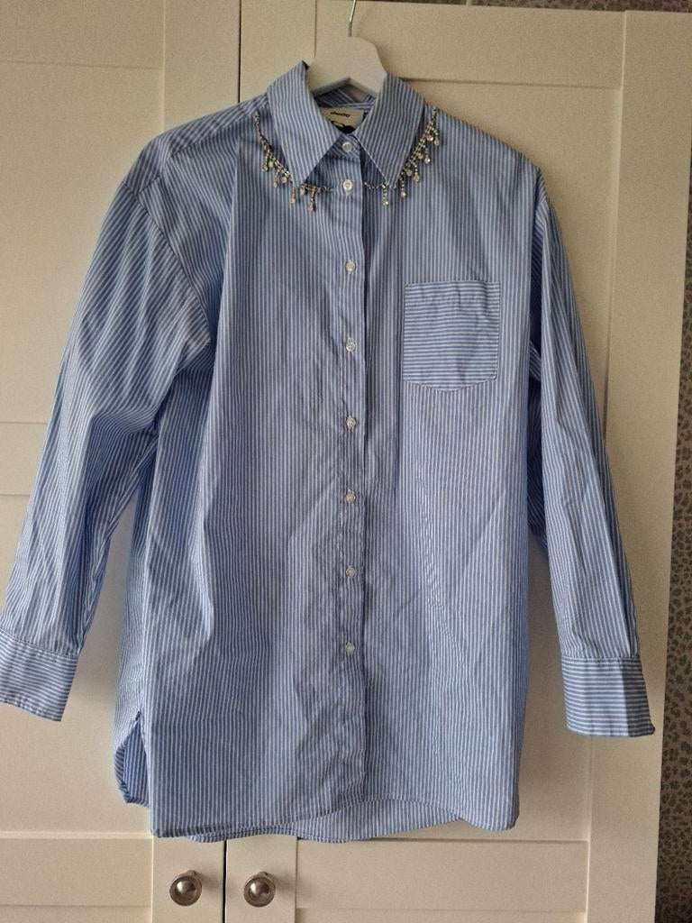 Shoeby gestreepte blouse maat XS/S, Blauw, Ophalen of Verzenden, Zo goed als nieuw, Shoeby
