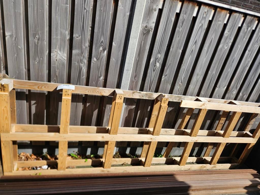 Pallet voor haardhout, gratis, Tuin en Terras, Haardhout, Minder dan 3 m³, Ophalen