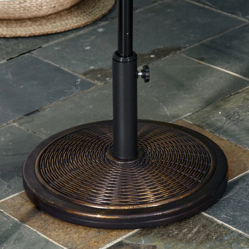 14kg Rond met Rotanlook voor Parasol 35mm/38mm/48mm NIEUW, Tuin en Terras, Parasols, Nieuw, Ophalen of Verzenden, A, Parasolvoet