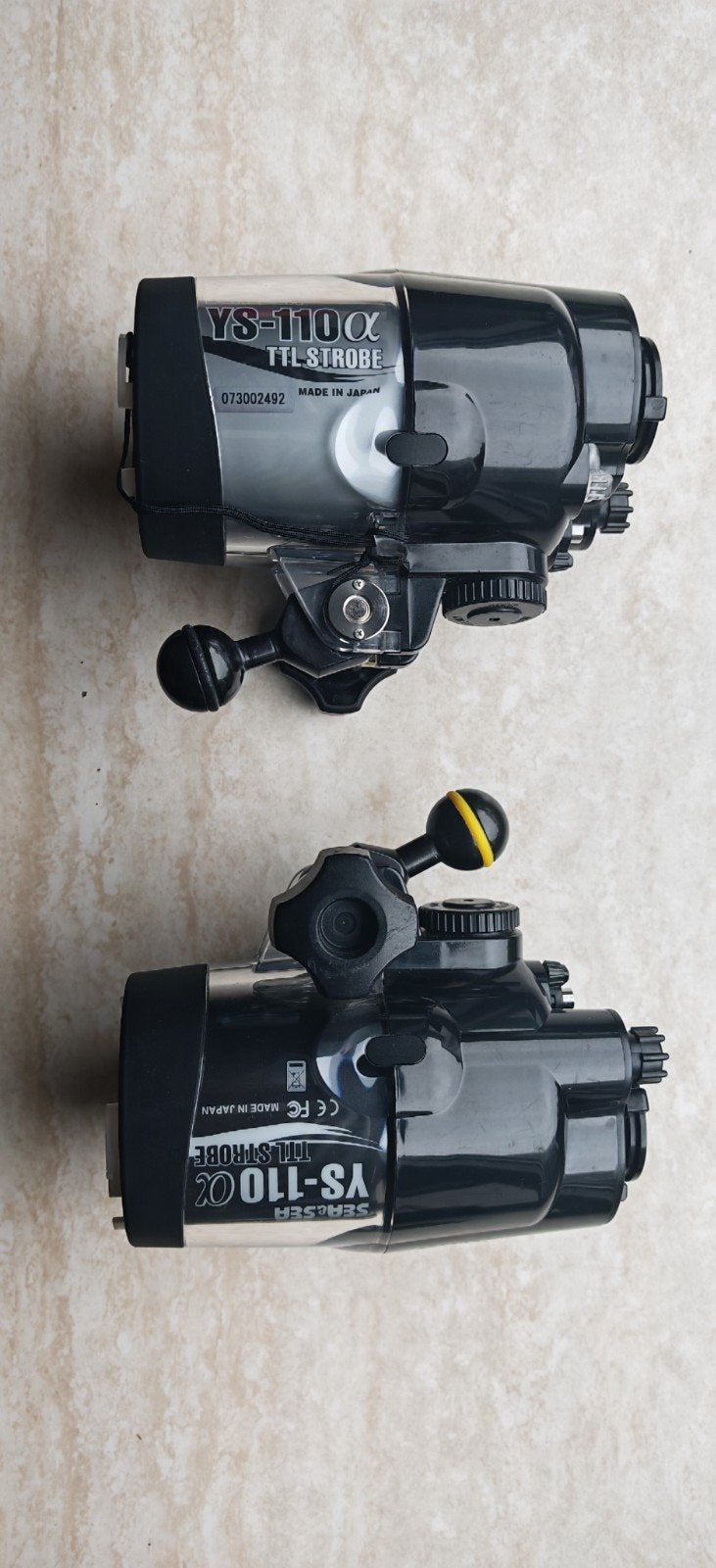 Sea&Sea YS-110a TTL Strobe onderwaterflitsers (2 stuks), Overige merken, Gebruikt, Externe flitser, TTL
