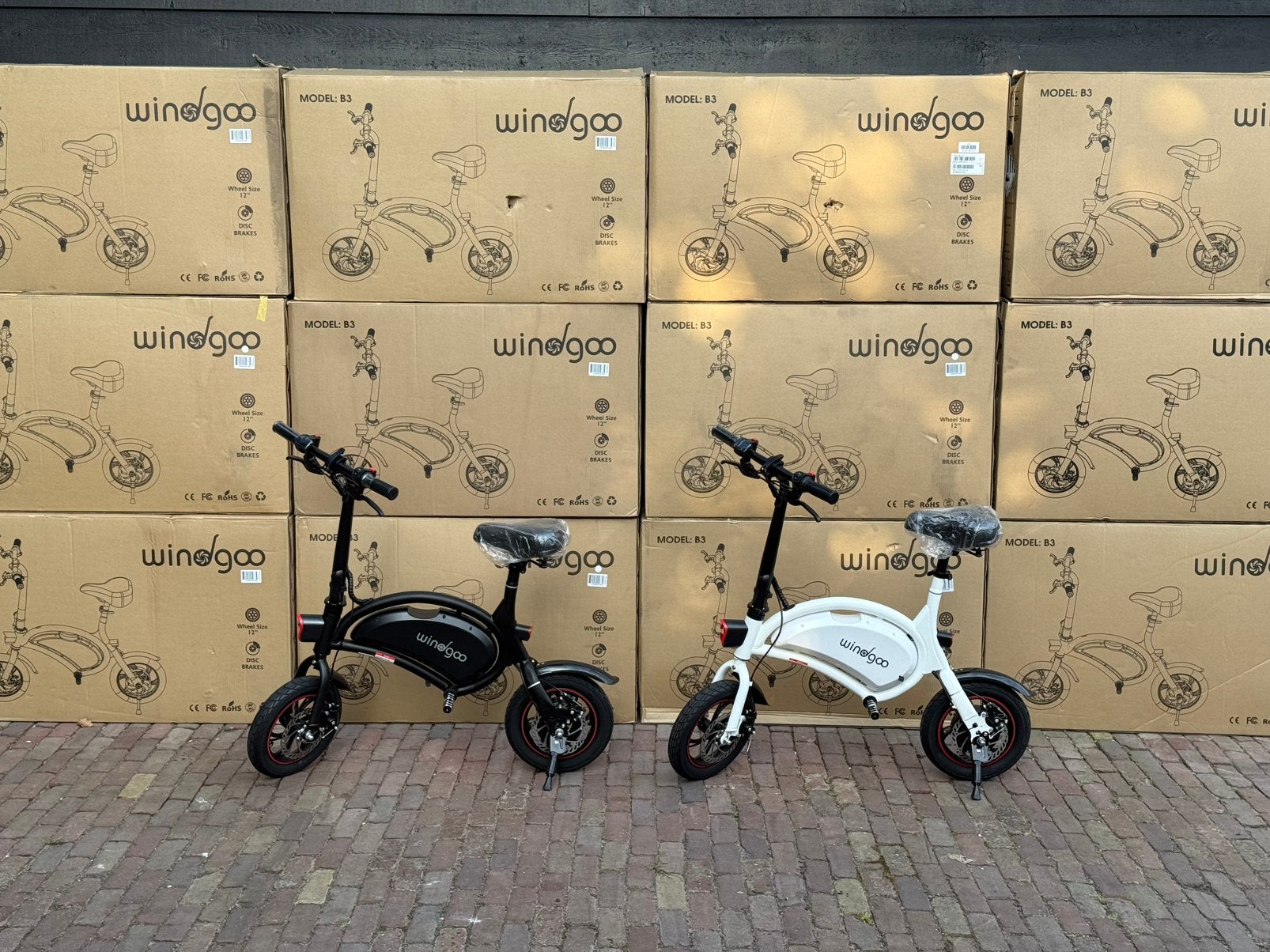 NIEUW AANBIEDING!! Windgoo B3 Elektrische fiets gashendel, Minder dan 30 km per accu, Nieuw, Minder dan 47 cm, Ophalen