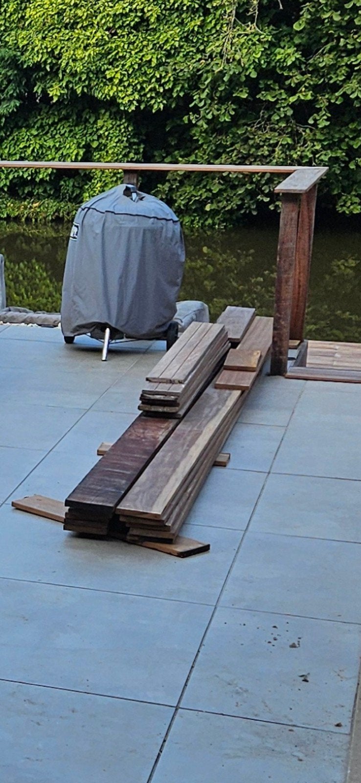 Ipe vlonderplanken en AV planken - restant project, Ophalen, Gebruikt, Planken, Hardhout