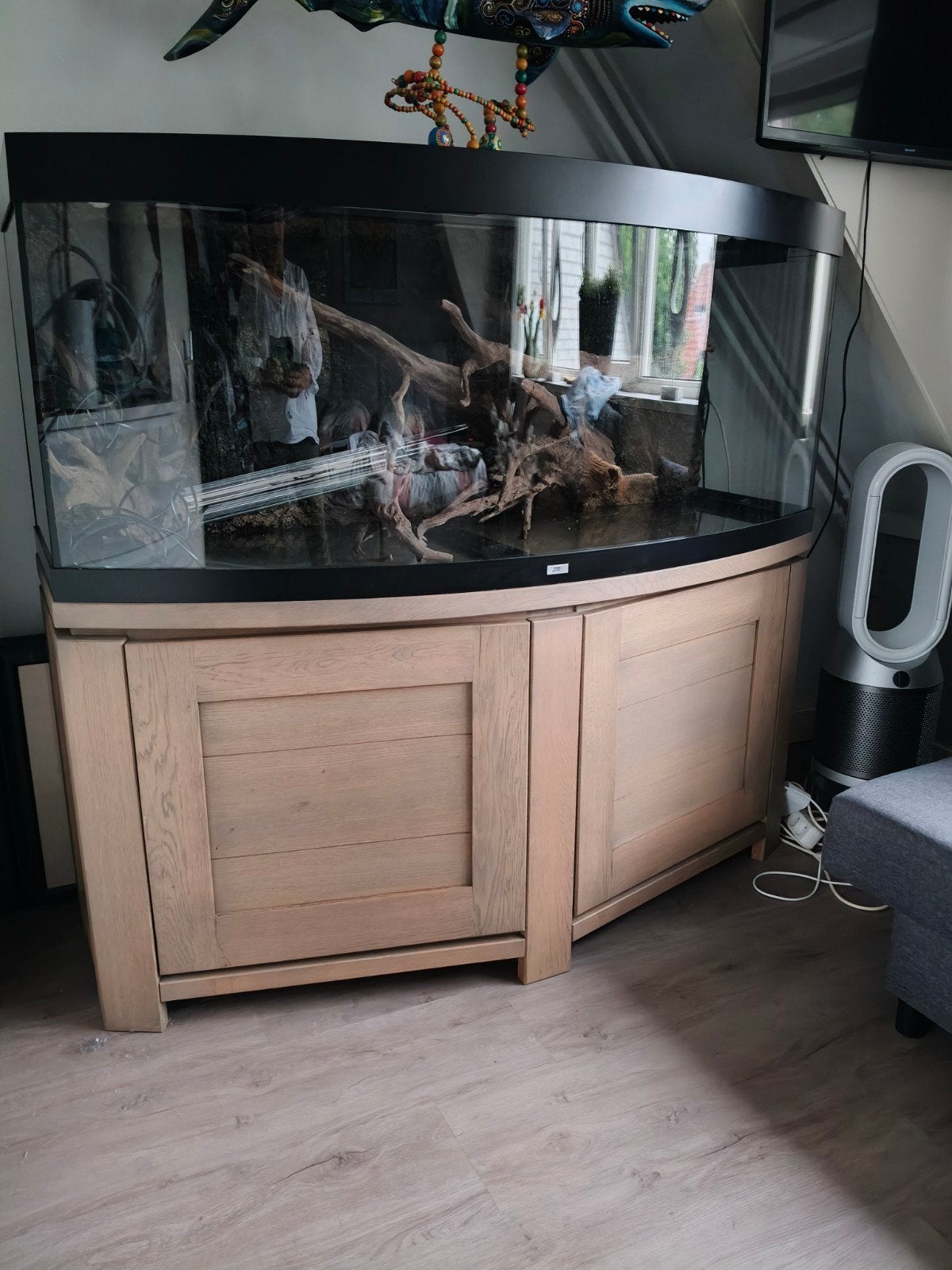 eiken onderkast vision 450 juwel, Dieren en Toebehoren, Ophalen, Zo goed als nieuw, Aquariummeubel