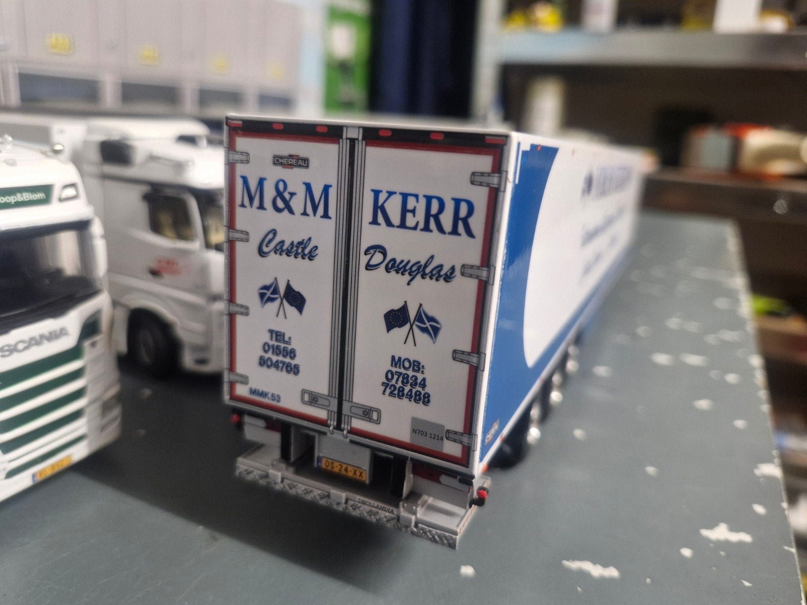 koeltrailer wsi, Hobby en Vrije tijd, Modelauto's | 1:50, Ophalen of Verzenden, Zo goed als nieuw, Bus of Vrachtwagen, Wsi