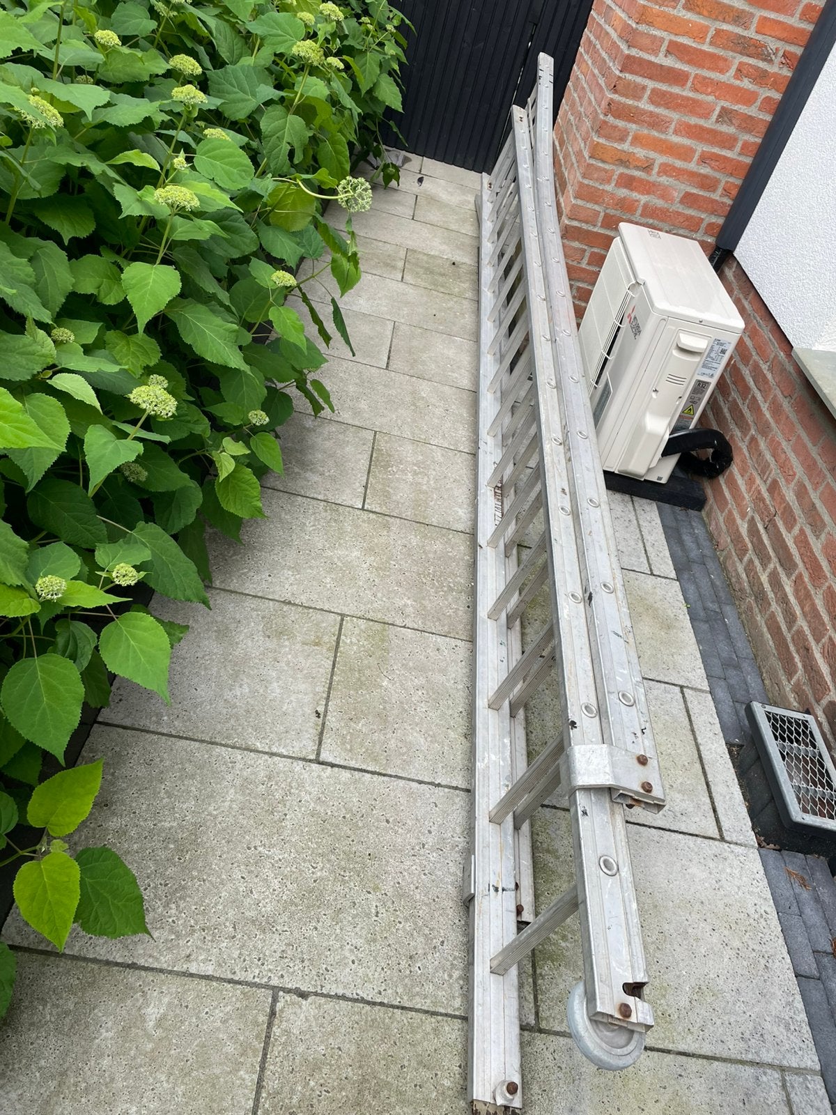 Lange ladder, Ophalen, Gebruikt, Ladder, Opvouwbaar of Inschuifbaar