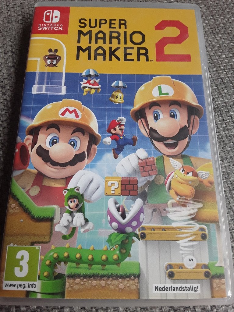 Nintendo Switch Game Super Mario Maker 2, Avontuur en Actie, 2 spelers, Ophalen of Verzenden, Zo goed als nieuw