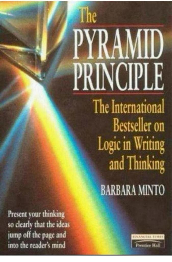 The Pyramid Principle, Ophalen of Verzenden, Zo goed als nieuw, Management