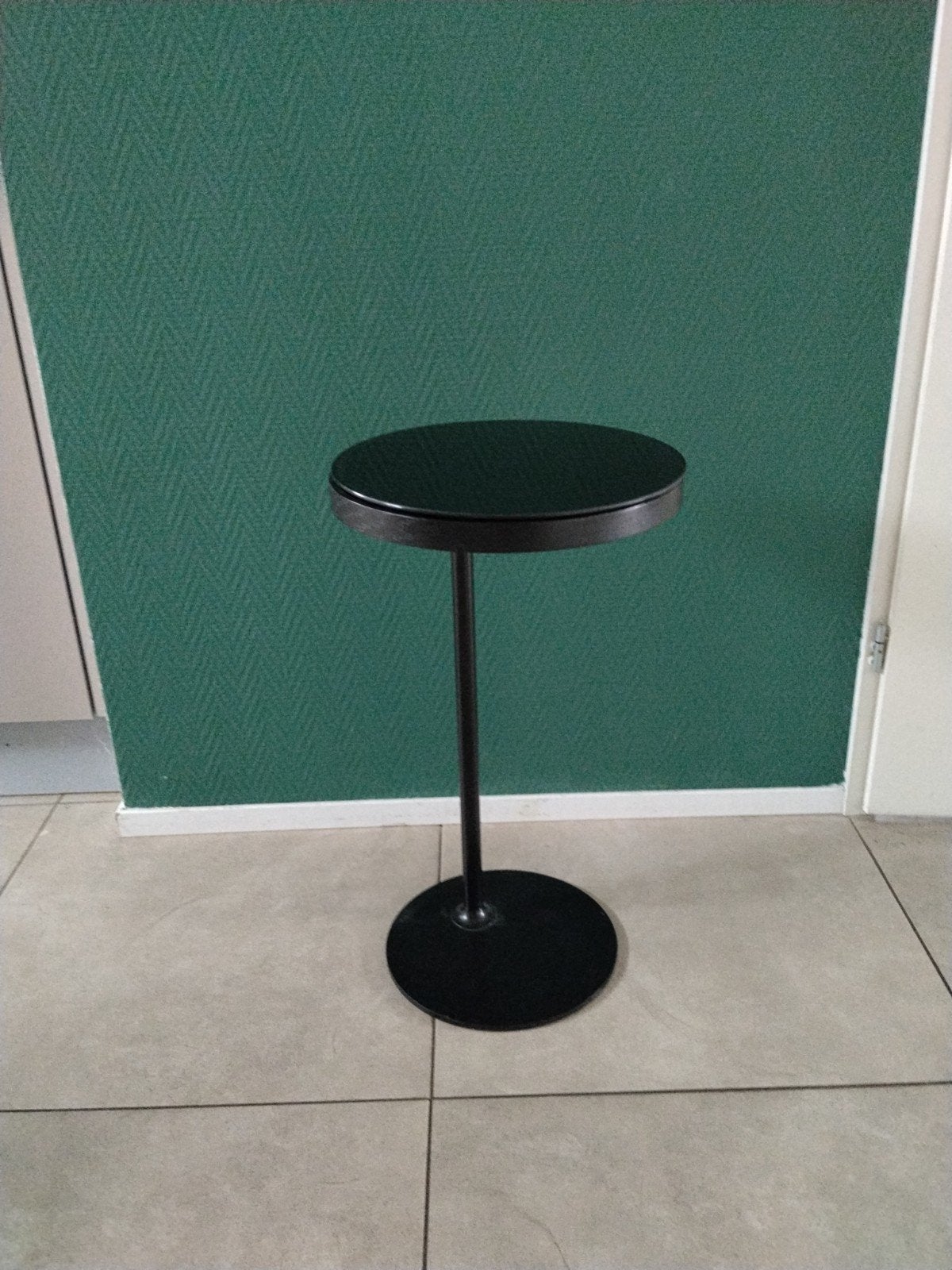 Vintage IKEA Stockholm bijzettafel (1999), Ophalen, Minder dan 55 cm, Gebruikt, Rond