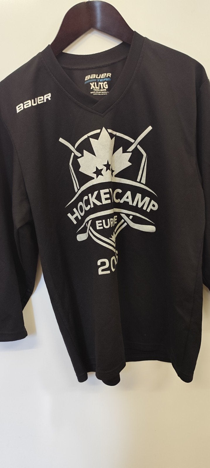 Bauer ijshockey training jersey Youth XL zwart, Ophalen of Verzenden, Zo goed als nieuw, Bescherming