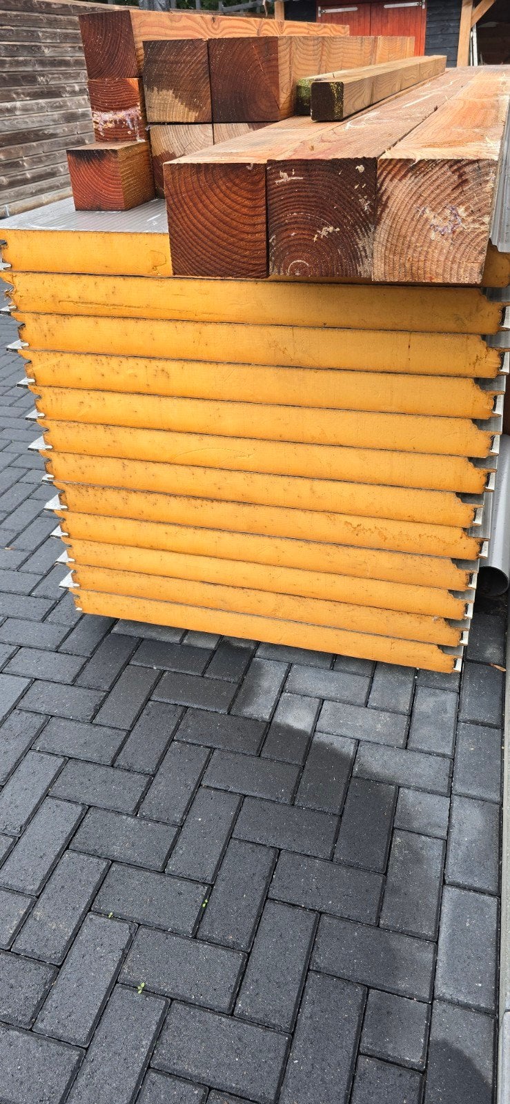 12 nieuwe sandwichpanelen / isolatiepanelen, Ophalen, Nieuw, 50 tot 100 mm