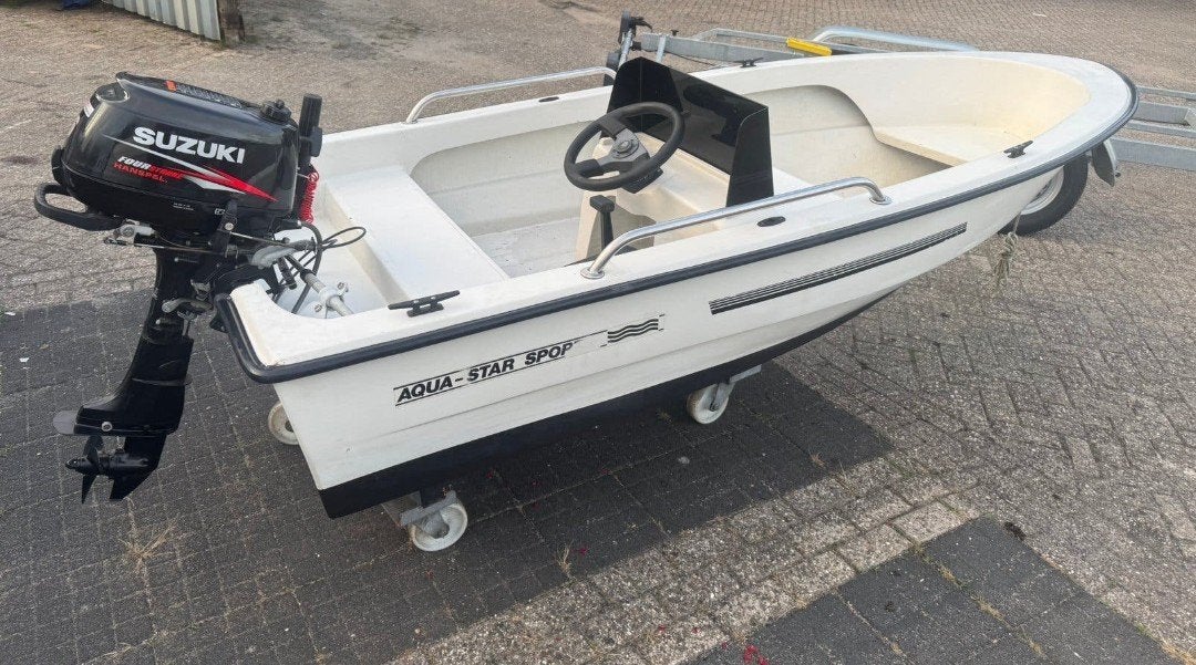 Aquastar Sport Console Boot met 6 PK Suzuki GRATIS bezorgd, Watersport en Boten, Overige merken, Gebruikt, 4 m, Tot 10 pk
