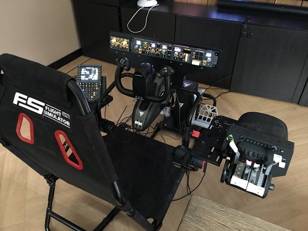 Complete Flight Simulator Set-up voor Boeing., Ophalen of Verzenden, Gebruikt, Thrustmaster