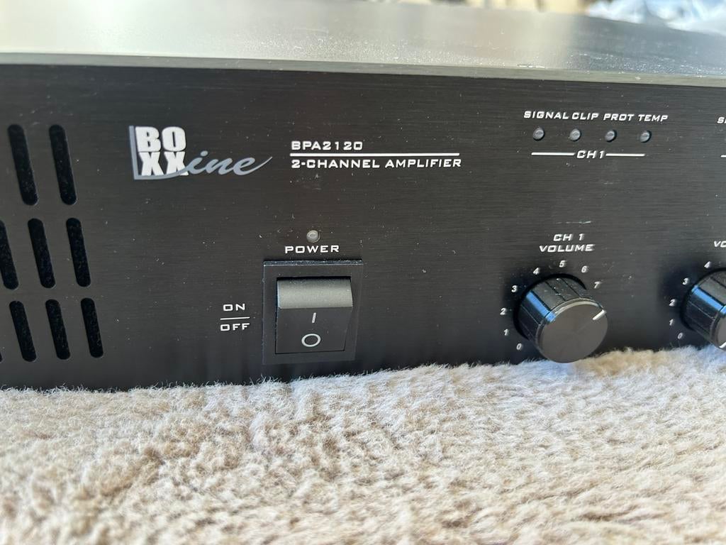 Boxxline bpa 2120 audio eindversterker, Ophalen of Verzenden, Zo goed als nieuw, Minder dan 500 watt