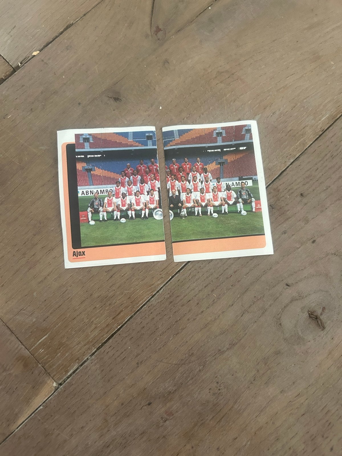 Panini Voetbal '98 Ajax Plaatjes - Nummers 5 & 6, Ophalen of Verzenden, Zo goed als nieuw, Meerdere stickers