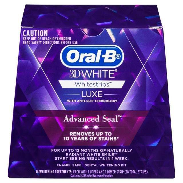 Oral-B 3D Whitening Strips Luxe Advanced Seal 7 pouches/, Ophalen of Verzenden, Nieuw, Overige typen
