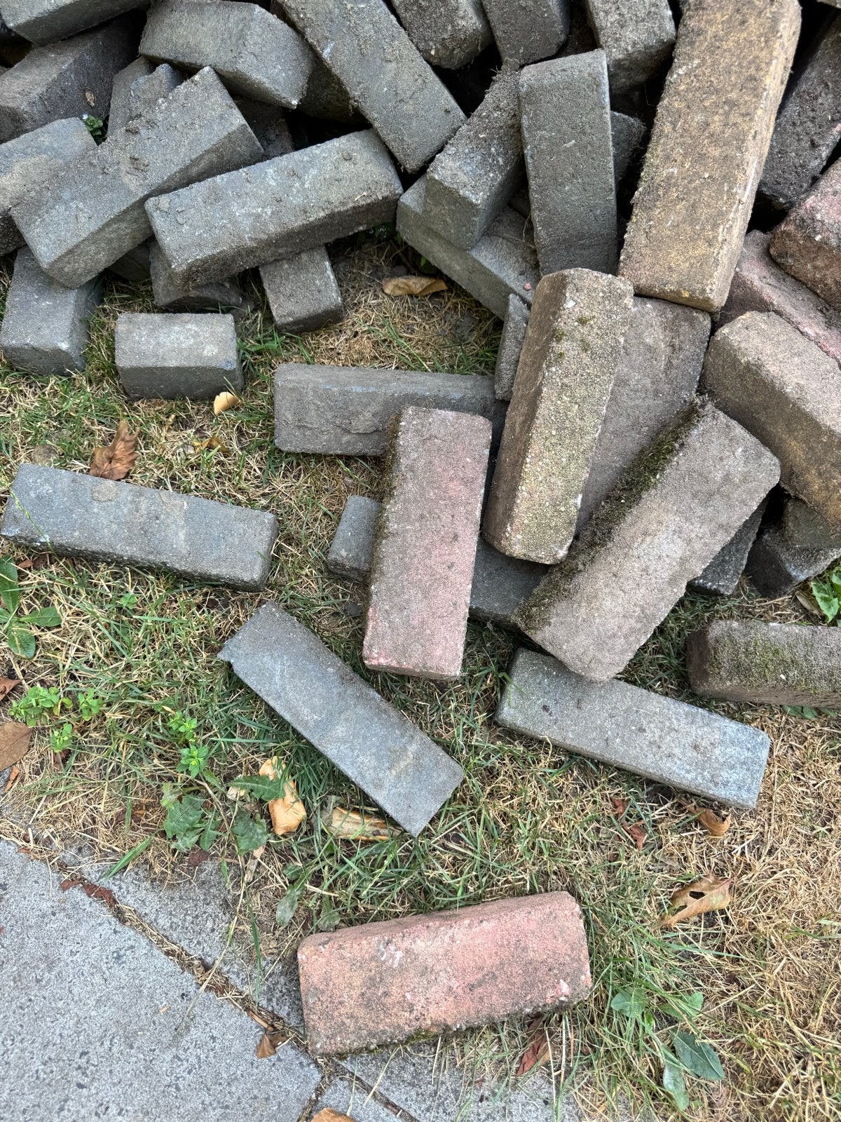 Gebruikte klinkers voor tuin of oprit, Ophalen, Gebruikt, Klinkers, Minder dan 5 m²