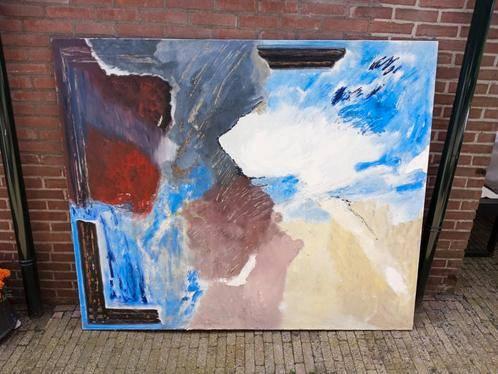 Mooi schilderij, Hoogte 150 Breed 180, Ophalen, 125 cm of meer, Zo goed als nieuw, Schilderij