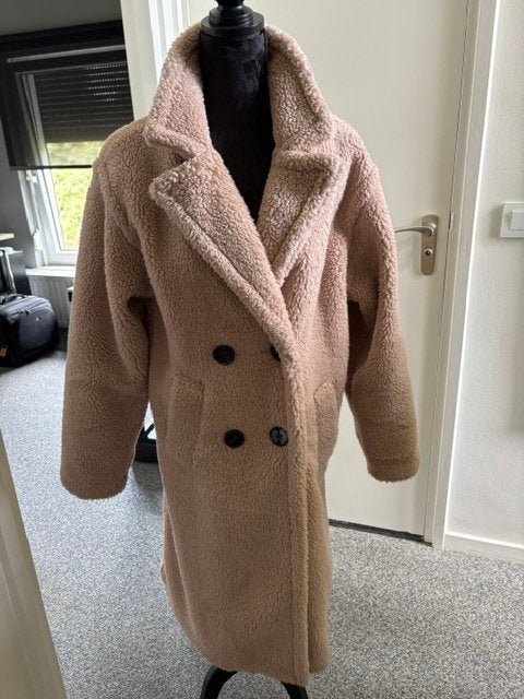 Emma & Ashley Design, Teddy Jas; Maat M, Kleding | Dames, Maat 38/40 (M), Beige, Ophalen of Verzenden, Zo goed als nieuw