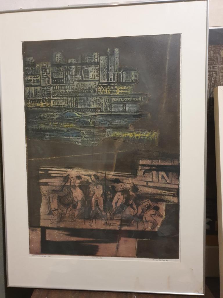 Schilderij Ru van Rossem, Antiek en Kunst, Kunst | Etsen en Gravures, Ophalen of Verzenden